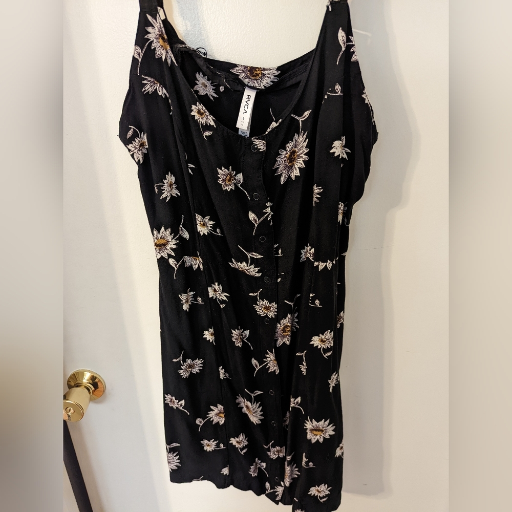 RVCA floral black dress